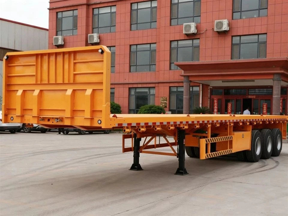 Container Flatbed Semi-trailer high quality